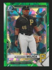2021 Bowman Chrome Sapphire Alexander Mojica Pirates RC Green Refractor Sp 23/50