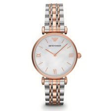 Emporio Armani Women’s Watch AR1683 Stainless Steel Mother Of Pearl Dial 32mm