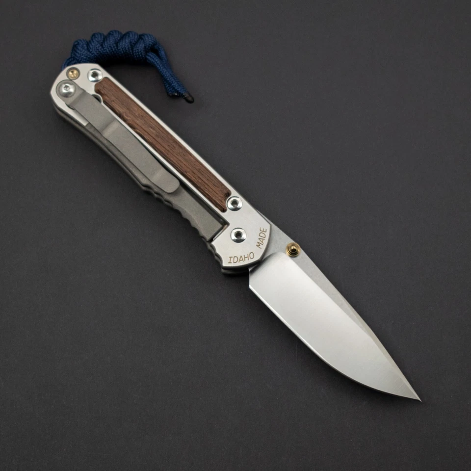 RARE! Chris Reeve Small Annual Sebenza 2011, Wenge Wood, 18K Gold & Silver, S30V - Image 2 of 4