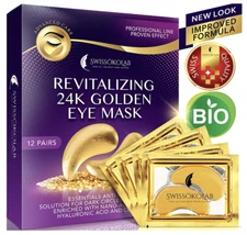 24 K Gold Eye Mask Collagen Pads Under Eye Patches Anti Dark Circle  