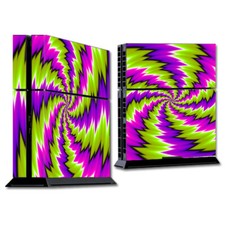 PS Playstation console skins decals wrap - Psychedelic Moving Swirls