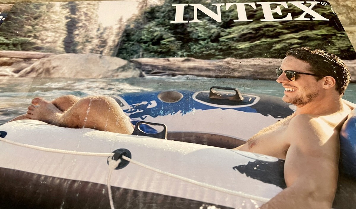 Intex River Run I Sport Lounge, Inflatable Water Float, 53