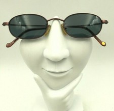 Vintage Giordano GA-109T GA-109T Bronze Metal Oval Sunglasses FRAMES ONLY