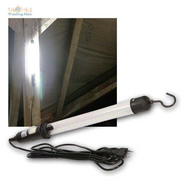 Led Arbeitsleuchte Kfz Werkstattlampe, 230V 8,5W 500Lm Stablampe Handlampe Haken-image