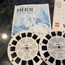 View-Master HEIDI B425 - Complete 3 Reel Set Booklet GAF