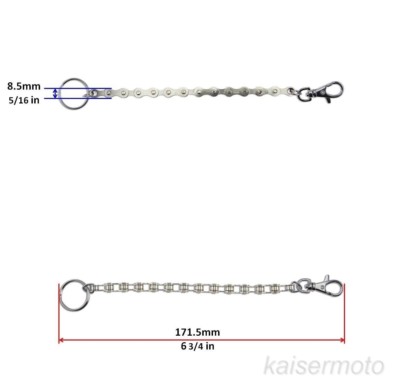 GSXR YZF CBR ZX Ninja Mini Motorcycle Linked Chain Key Ring