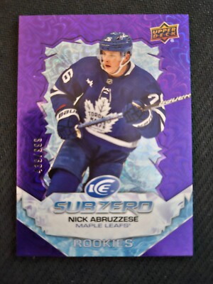 2022-23 Upper Deck Ice NICK ABRUZZESE SZ-KNAO #ed 439/999 Rookie SUB ZERO RC