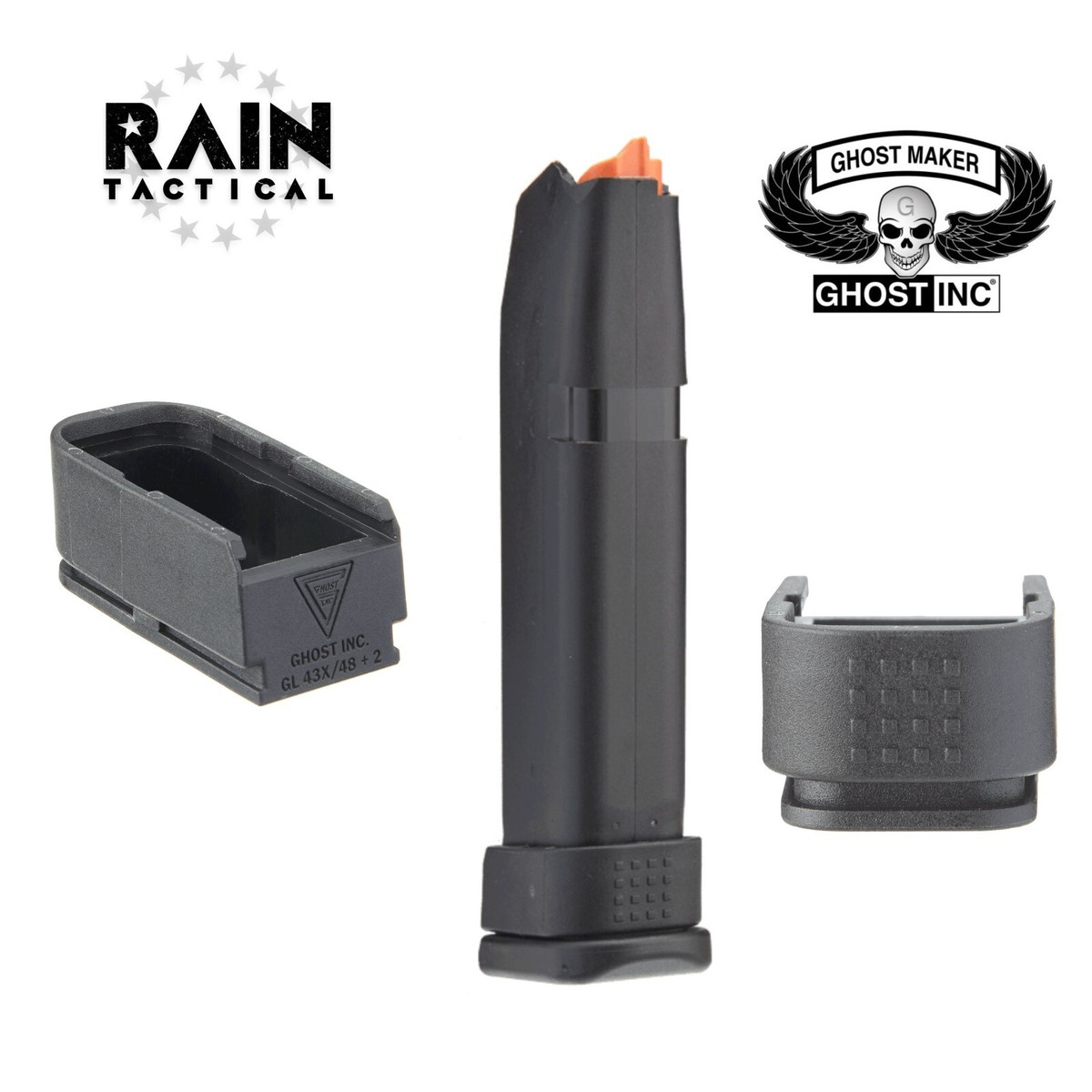 GHOST INC Glock 43X 48 M.E.D Plus 2 Magazine Extension Black | eBay