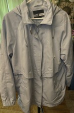 Women’s Iz Sport Light Blue Jacket Raincoat Size Large ~
