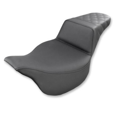 Saddlemen Step Up Seat - Rear Lattice Stitched - FLH 808-07B-173