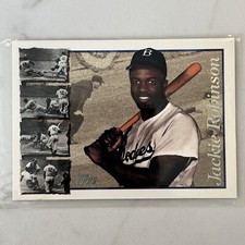 1996 Topps Jackie Robinson Brooklyn Dodgers #42 NM