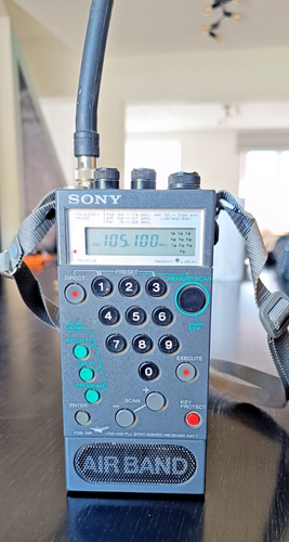 Sony AIR-7 PSB/AIR/FM/AM PLL Récepteur Synthétisé Scanner 1985 - works ...