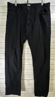 ROY ROBSON Men's Shape Fit Trousers Black 36x32 Chino Cotton Blend Pants