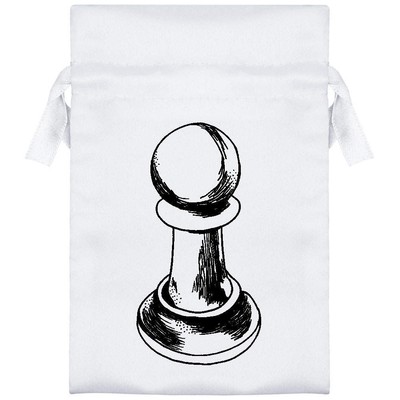 ''Pawn Chess Figur'' Satin Kordelzug Tasche/Beutel (SB029463)