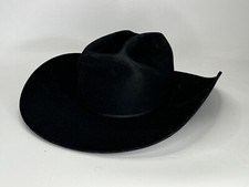 Vintage BRADFORD Cowboy 5x Beaver Black Hat size 6 3/4