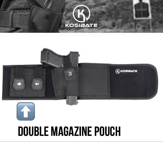 Military Tactical Gun Holster Belly Band Concealed Carry With