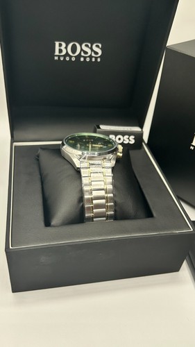 HUGO BOSS Champion HB1513878 Green Dial Men's Watch 44mm - Picture 13 of 21
