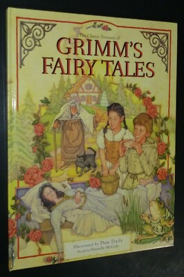 Classic Treasury of Grimm's Fairy Tales Illus Don Daily Rapunzel Brier Rose 1st