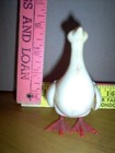 Vintage celluloid  egg laying duck, vgc — photo 2