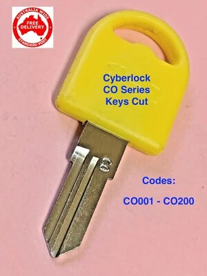 CYBERLOCK CO Series Filing Cabinet Key Cut To Code Number-Free Post In Aust
