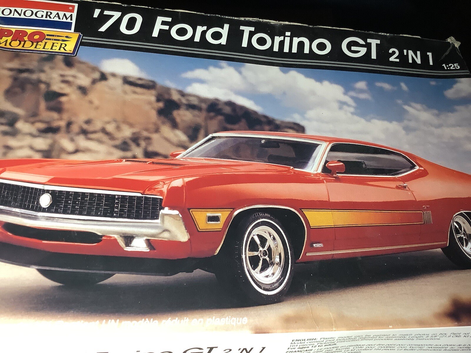 1/25 scale model car kit 70 Ford Torino Gt Exhaust Tips No Box eBay