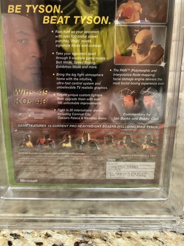 Mike Tyson Heavyweight Boxing (Microsoft XBOX, 2002) WATA 9.6, A+ SEALED, RARE - Picture 10 of 13
