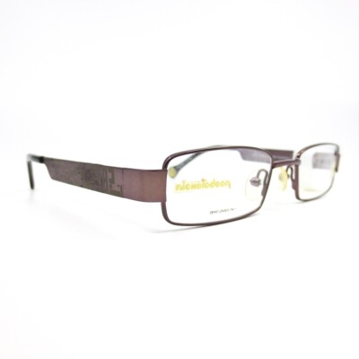 Viacom spongebob Eyeglasses OB02 BRN Brown metal Rectangle Frames 45-17-125