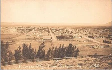 Evanston Wyoming RPPC Town View from Sulphur Springs Hill 1910s
