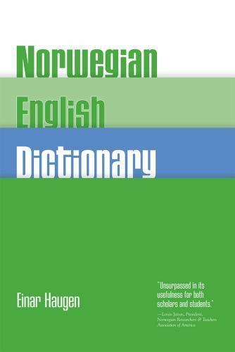 Norwegian-English Dictionary: A Pronouncing - 9780299038748, paperback, E Haugen