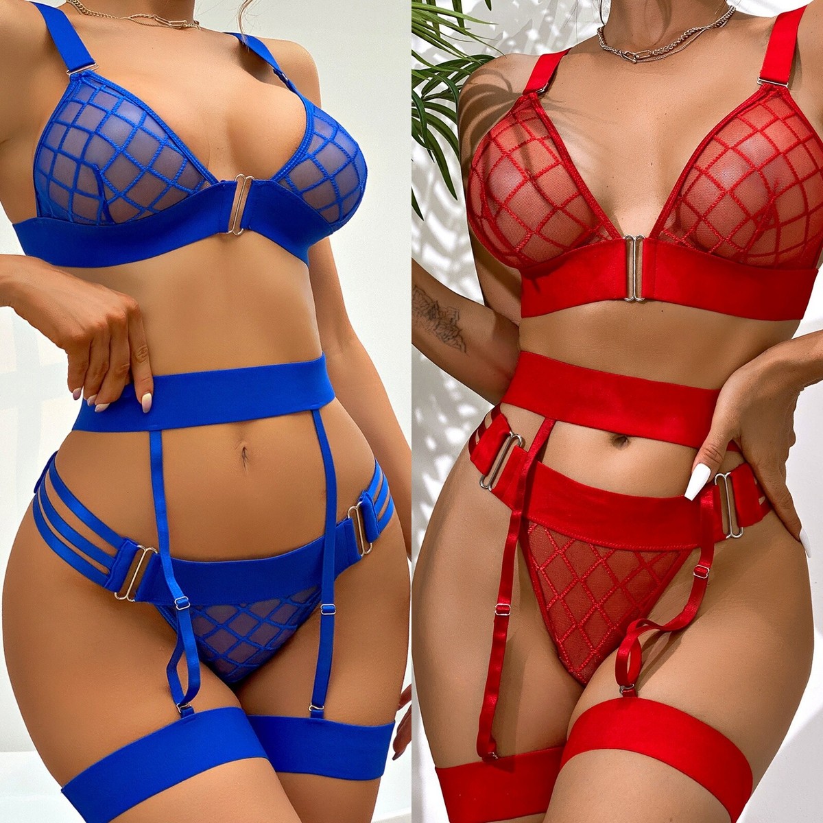 Women's Sexy Lingerie Lace Babydoll Bra Thong Set Sleepwear Underwear  Nightwear | eBay
