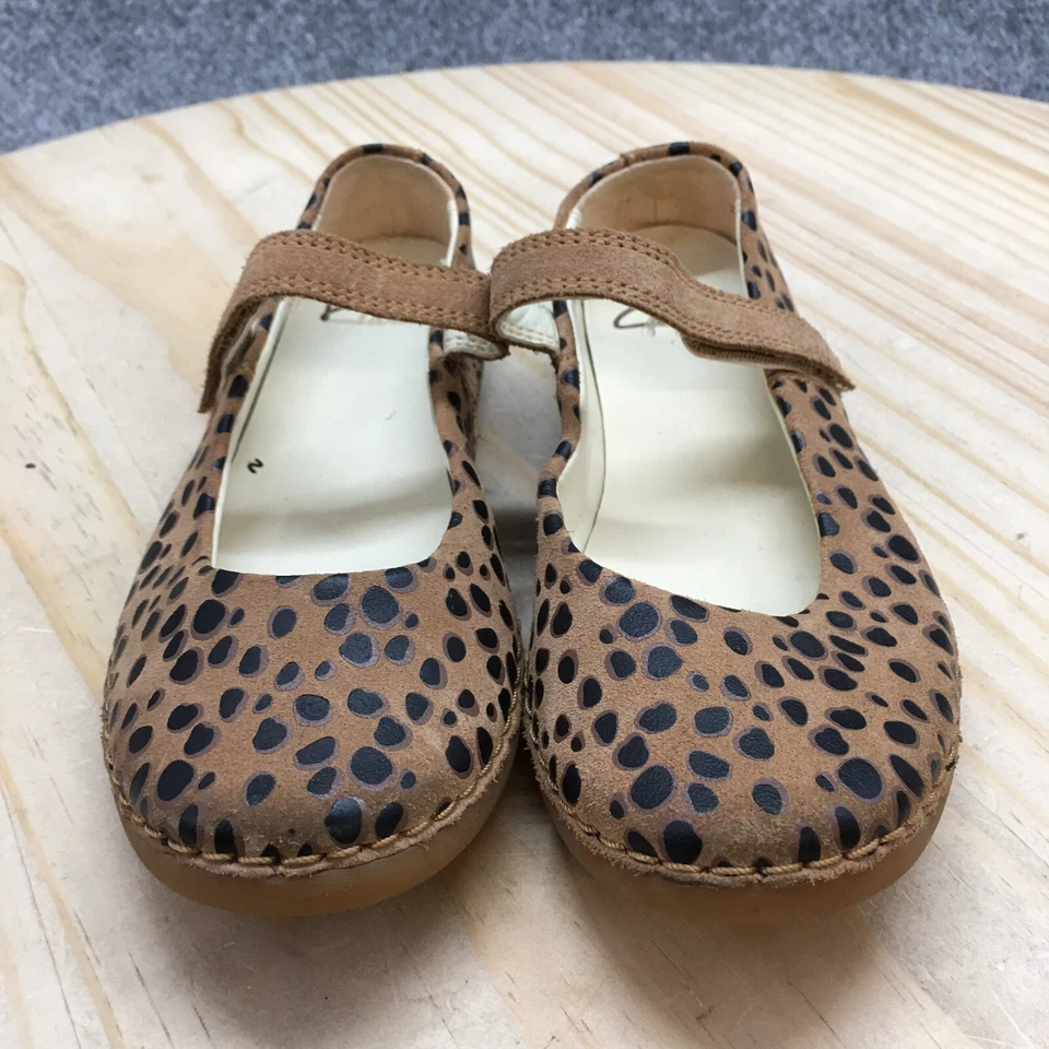 Clarks Shoes Children 11M Skylark Tap Mary Jane Brown Black Comfort Casual Flats - Image 4 of 4