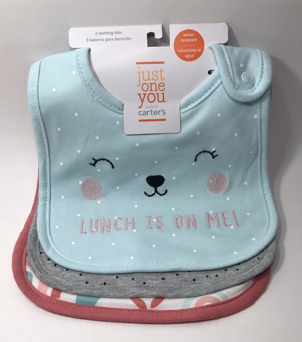 Baby girl teething bibs deals