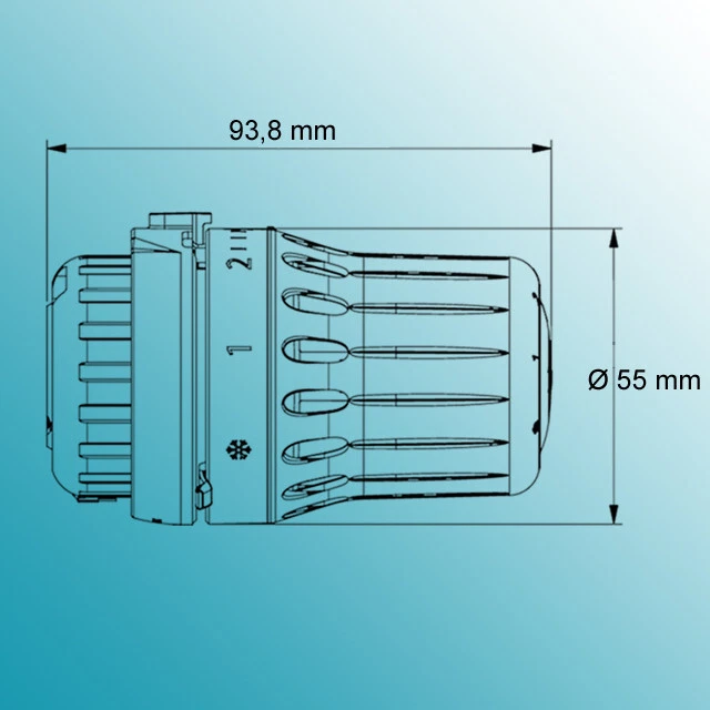 Danfoss Thermostatkopf 015G3090 RA-Click Thermostatventil Nachfolger vom 5010 - Bild 3 von 3