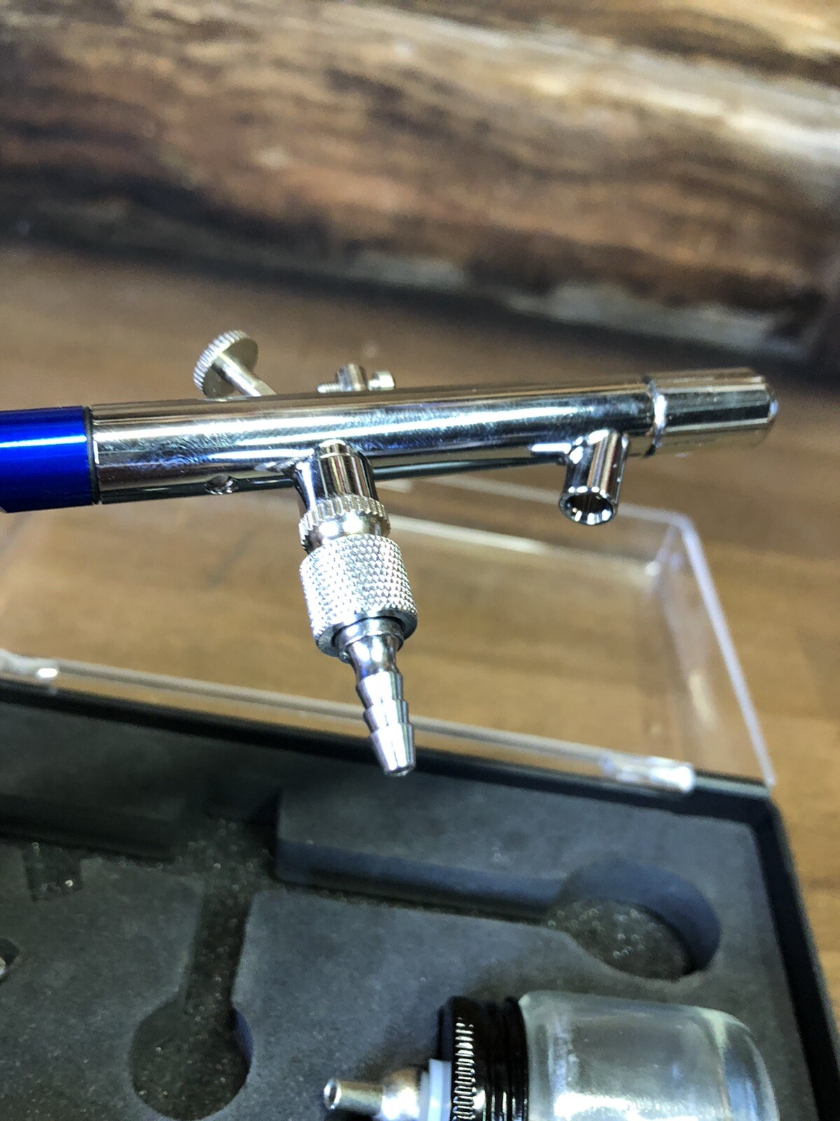 Central Pneumatic Deluxe Airbrush Kit in Case blueno hose eBay