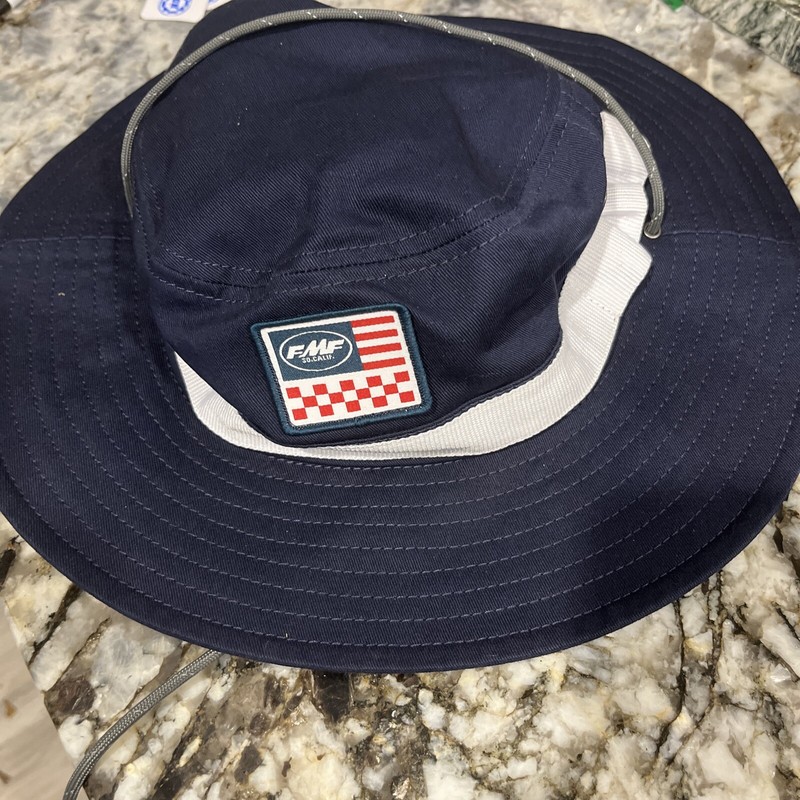 FMF Bucket Hat - Navy And White