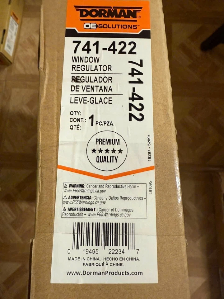 Regulador de ventana del conductor delantero izquierdo Dorman 741-422 para Dodge 02-10 Sterling 2008 Foto 2 de 2