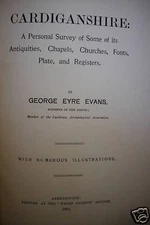 1903 Signed Limited Edition CARDIGANSHIRE Chapels Churches Wales * Illustrated