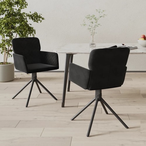 2x Sillas de Comedor Giratorias Terciopelo Mueble Asiento Multicolor vidaXL - Imagen 4 de 77
