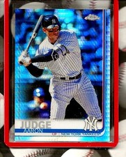 AARON JUDGE 2019 TOPPS CHROME PRIZM REFRACTOR CARD #100