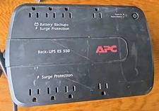 APC Battery Back UPS ES 550UPS System BE550G With New Battery