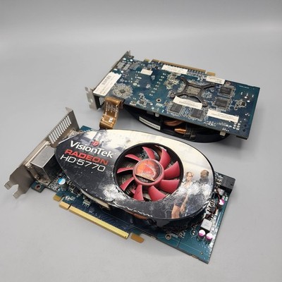2x Visiontek Radeon HD 5770 1 GB PCI Express 2.0 Video Card *AS-IS Untested*