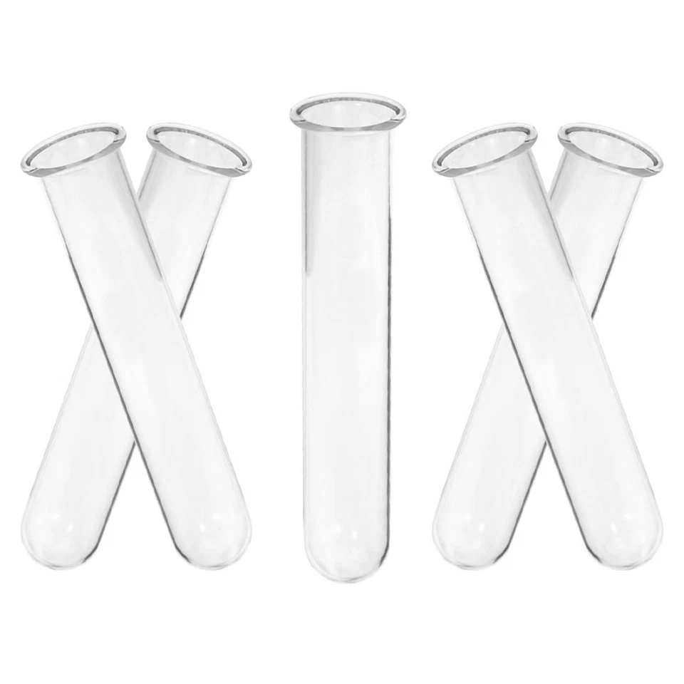 5 Pcs Vase Hydroponique Tube À Essai De Jardin Fleur Transparent - Photo 1/4