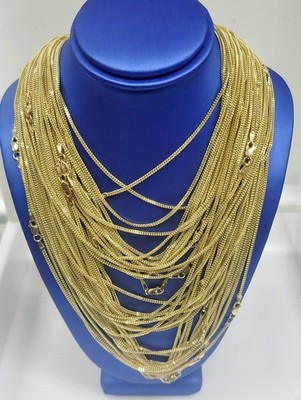 10KT Franco Necklace Yellow Gold with Lobster lock 1.5mm ultra shine, Brand New