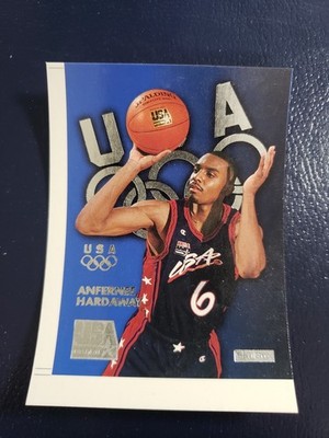 Anfernee Hardaway Orlando Team USA 1996 Skybox USA Silver with White Border
