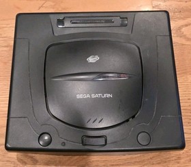 PARTS OR REPAIR Sega Saturn MK-80000A Black Console With Controller And Cords