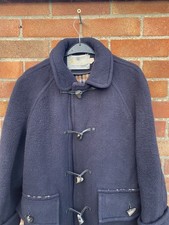 Vintage Aquascutum duffle coat - navy - size Large 