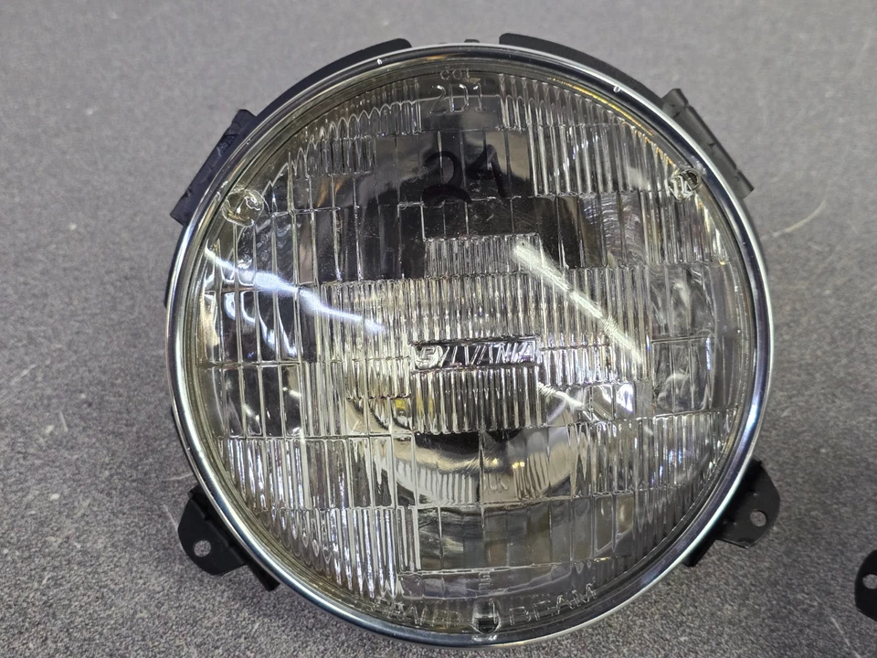 PAR DE FAROS DE HAZ SELLADO ORIGINALES RESTAURADOS PORSCHE 911 912E 930 PUNTO 68-86 #24 Foto 4 de 4