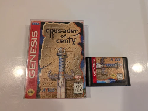 Crusader of Centy (Genesis) In Box Authentic w/ New Save Battery NO MANUAL
