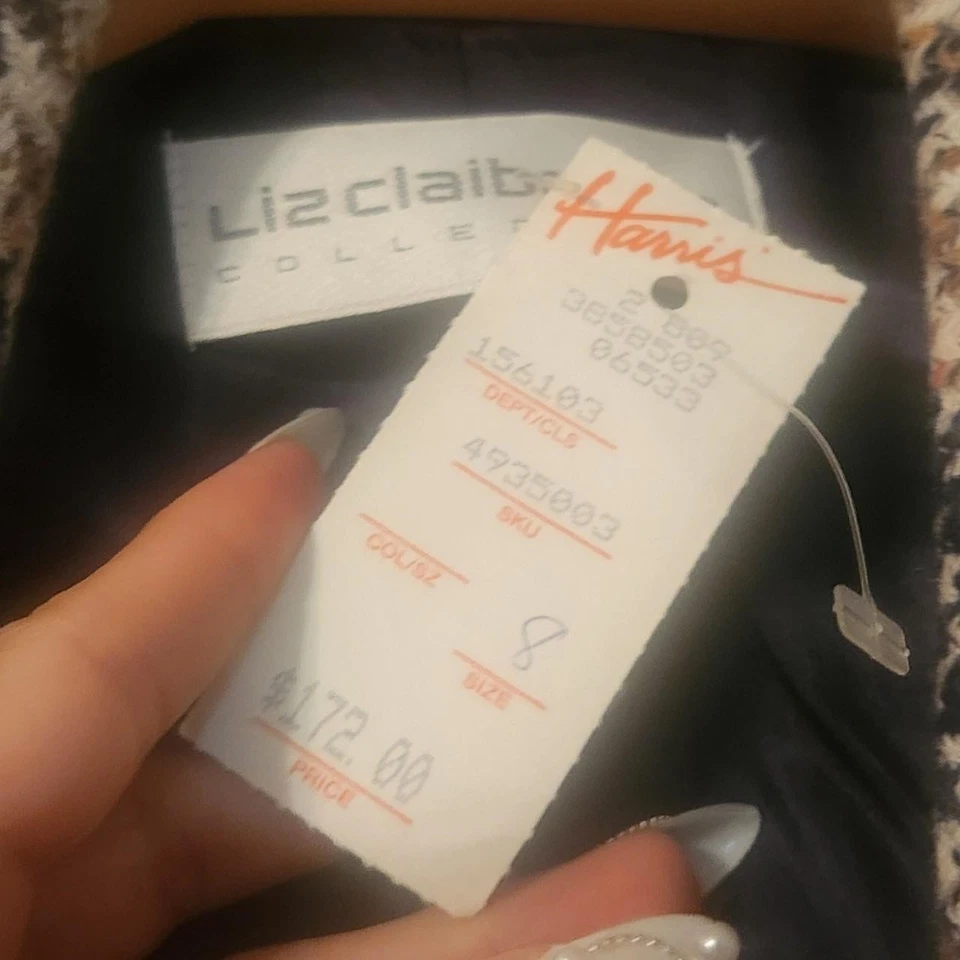 Liz Claiborne винтажный блейзер новый с ярлыками  - Изображение 4 из 4