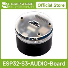 Waveshare ESP32-S3 AI Smart Speaker Development Board,  Dual Digital Microphone